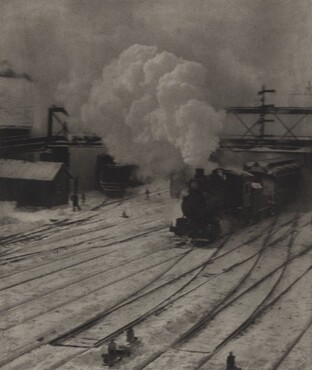 image: The Railroad Yard, Winter