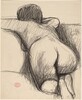 Untitled [back and buttocks view of a kneeling female nude] [recto/verso]