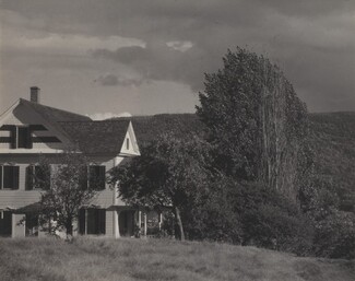 image: House and Poplars, Lake George