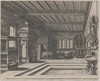 Interior with Buffet, Entrance Portal, and Canopy Bed