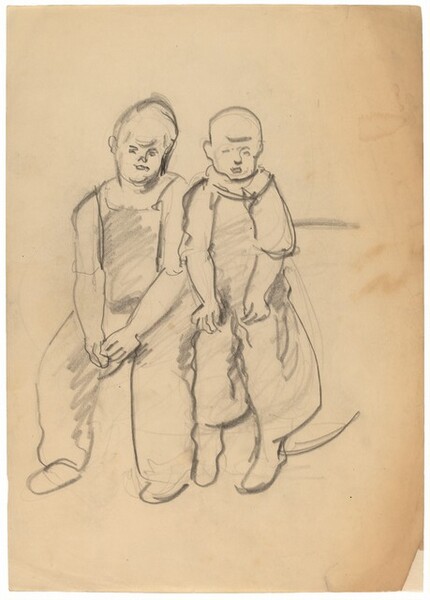 Two Boys Seated