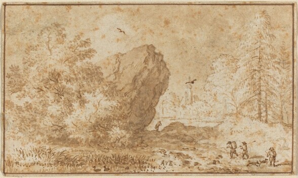 Landscape with Large Rock