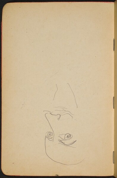 begonnene Skizze eines Mannes mit Bart (Unfinished Sketch of a Man with Beard) [p. 6]
