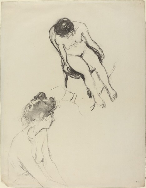Two Nude Figure Studies