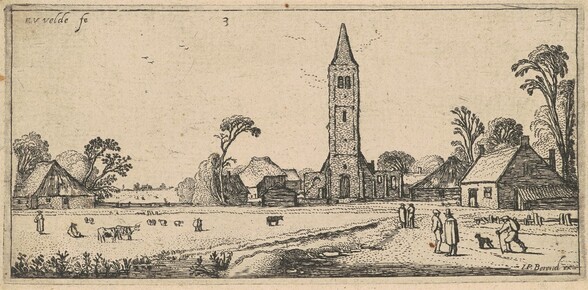 Landscape with a Meadow and a Village Church