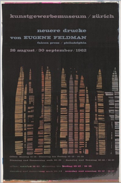 Neuere drucke von Eugene Feldman: Kunstgewerbemuseum, Zürich