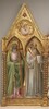 Saint Andrew and Saint Benedict with the Archangel Gabriel [left panel]