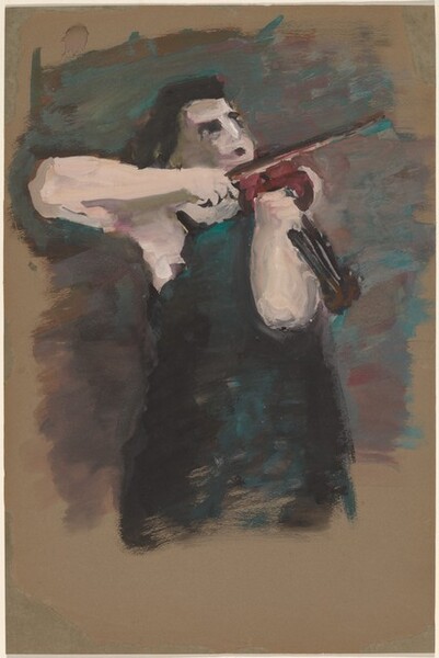 Woman Playing a Violin