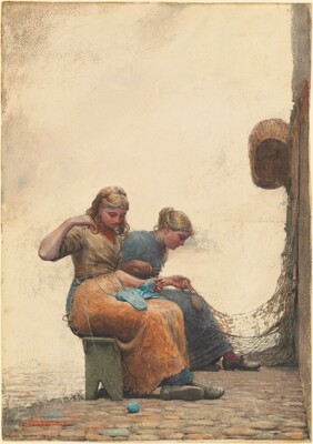 Winslow Homer, Mending the Nets, 1882