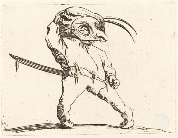 Masked Man with Twisted Feet