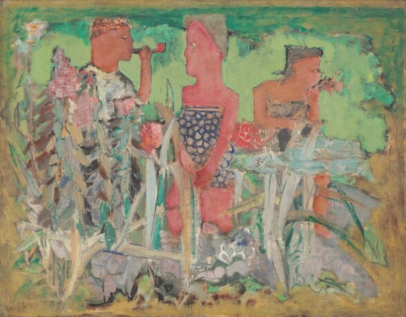 Untitled (man and two women in a pastoral setting)