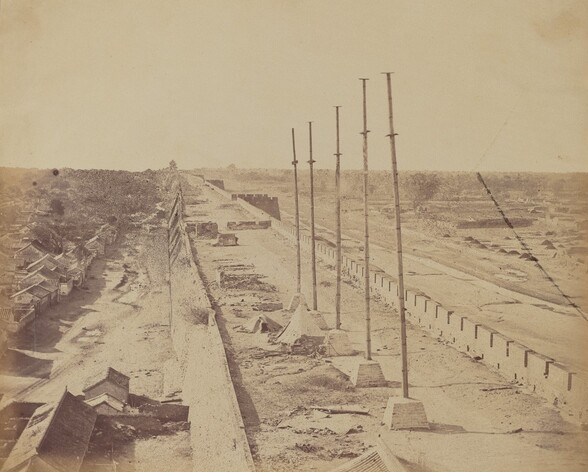 Top of the Wall From Anting Gate, Pekin, Taken Possession by English and French Troops, October 1860