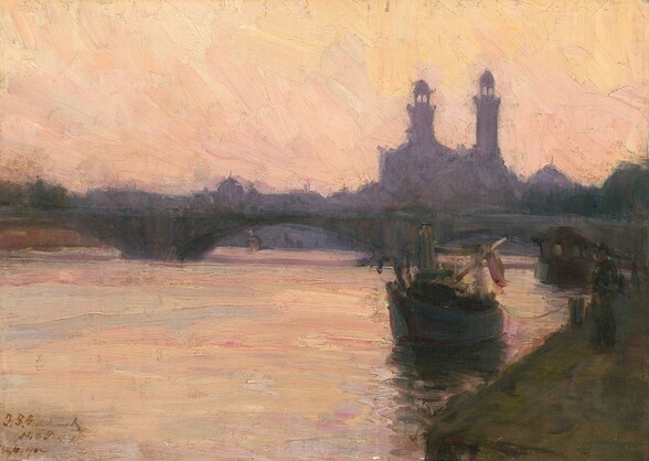 <p>Henry Ossawa Tanner, The Seine, c. 1902