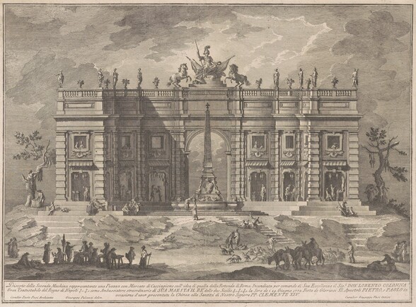 The Seconda Macchina for the Chinea of 1772: A Square with a Game Market and the Pantheon Fountain