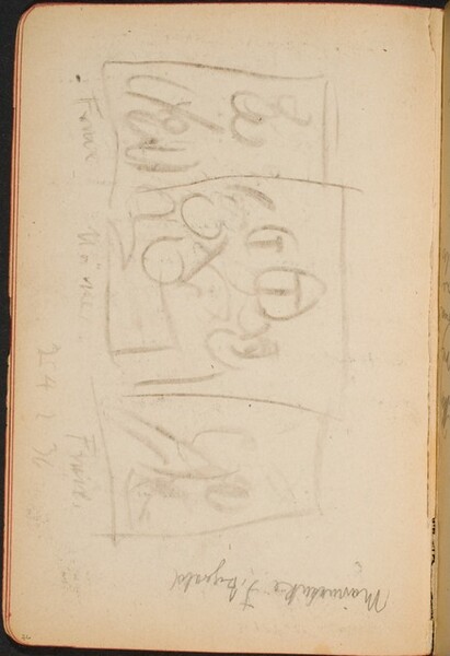 Entwurf für ein Triptychon (Sketch for a Triptych) [p. 26]