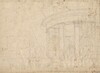 Architectural Fantasy on a Round Temple Enclosed with an Ambulatory (verso)