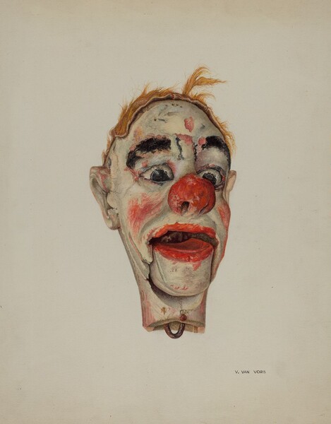 Head of a Clown Marionette
