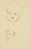 Profile of a Boy and Self-Portrait [recto]