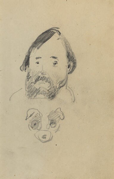 Head of a Bearded Man with a Head of a Dog [recto]