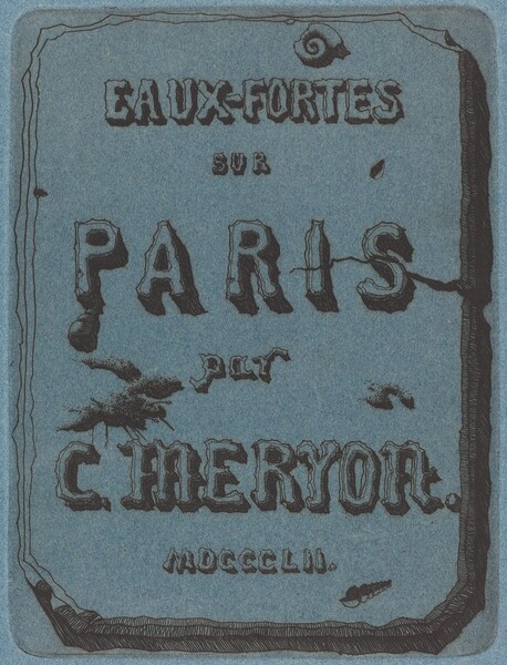 Titre des eaux-fortes sur Paris (Title Page to the Set of Etchings of Paris)