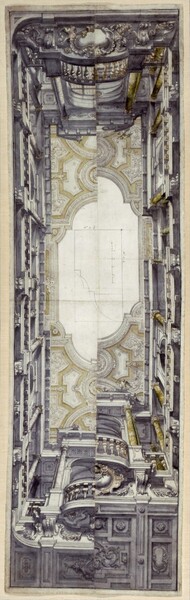 Presentation Drawing for the Ceiling Fresco of the Ognissanti