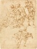 Studies for the Rape of the Sabine Women [verso]