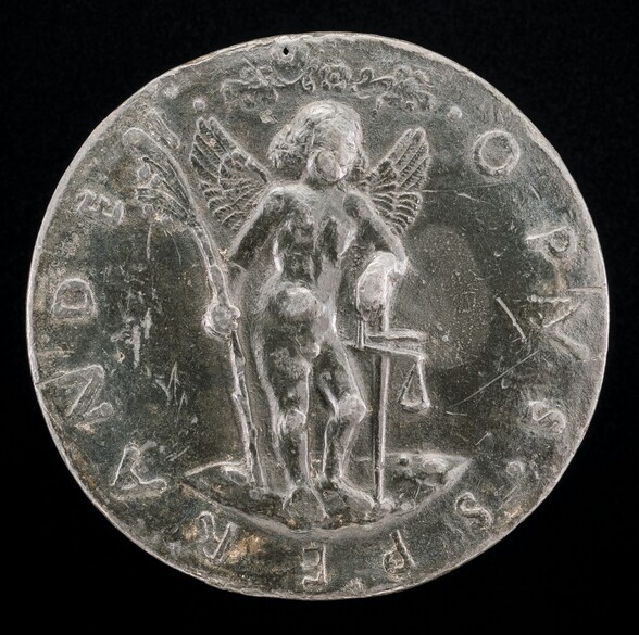 Putto Holding the Symbols of Justice [reverse]