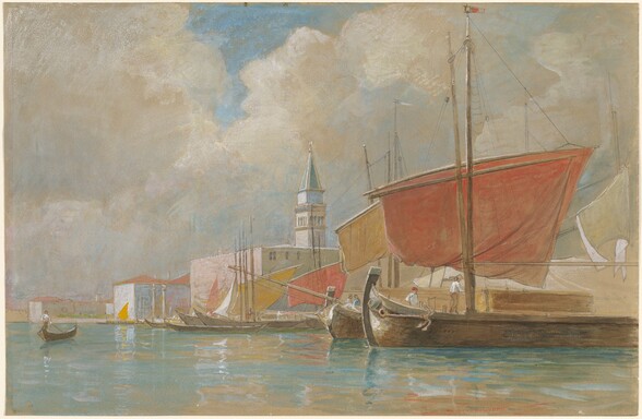 Shipping Along the Molo in Venice