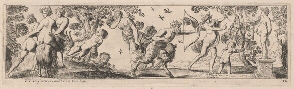 Satyr and Mercury Shooting at a Statue