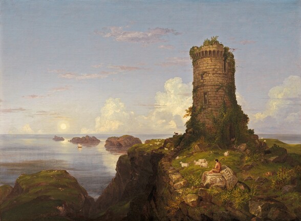 Landscape with tower