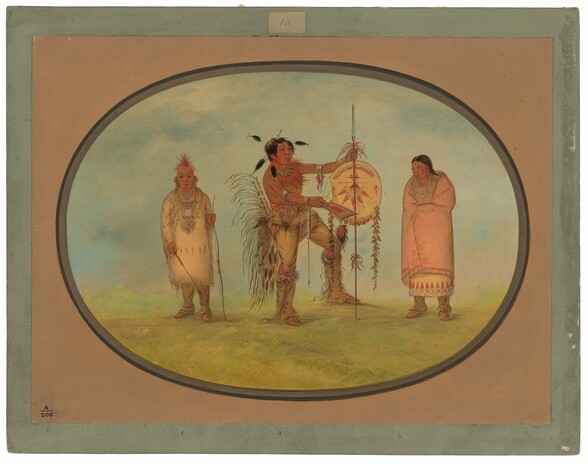 Saukie Warrior, His Wife, and a Boy
