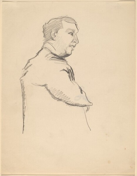 Half-Length Portrait of a Man in Profile to the Right
