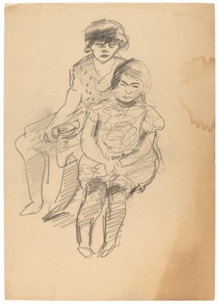 Two Seated Woman