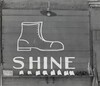 Shoeshine Sign in Southern Town, 1936