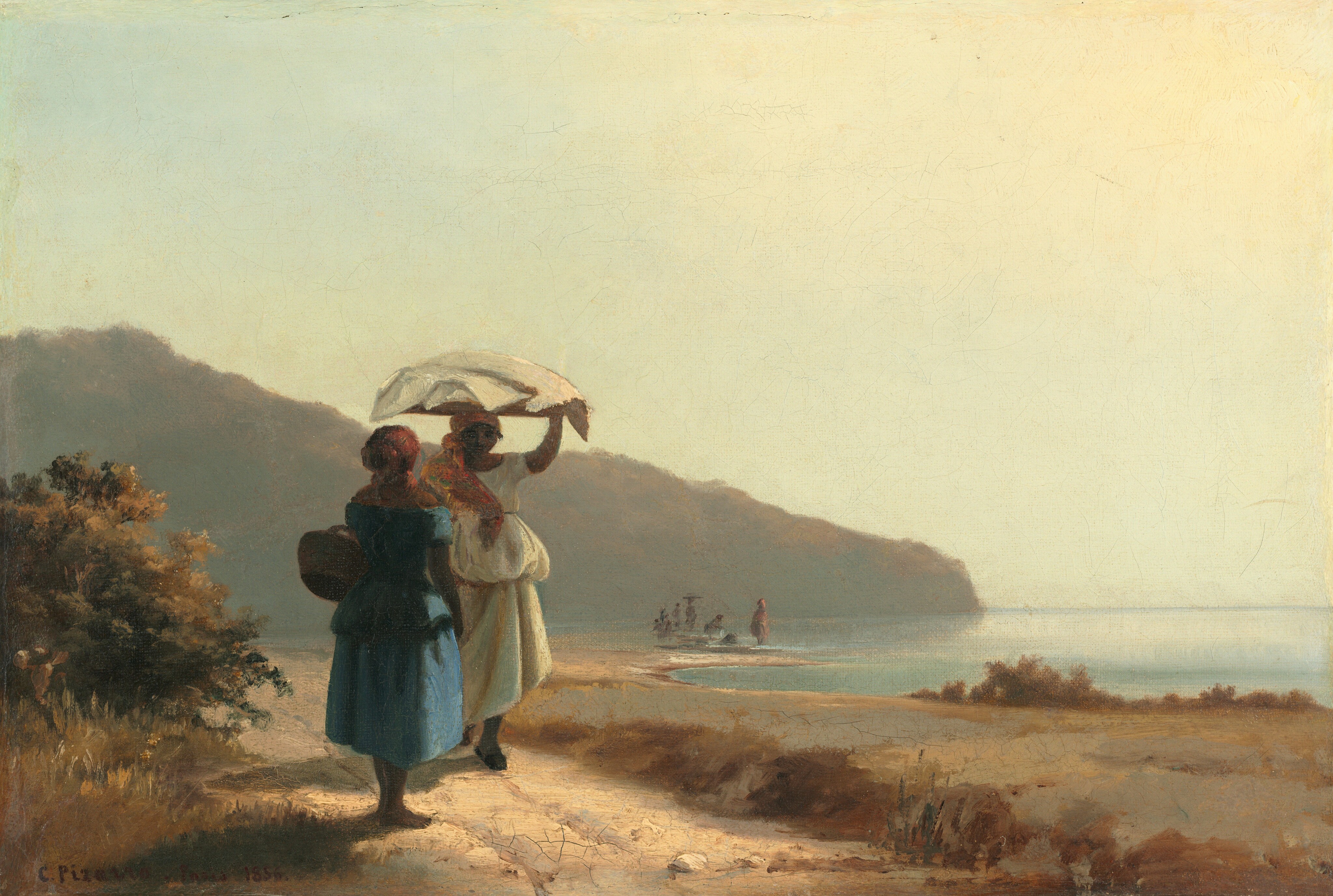Camille Pissarro Two Young Peasant Women Stock Photo - Alamy
