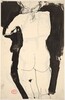 Untitled [back view of standing nude with her left arm raised] [recto]
