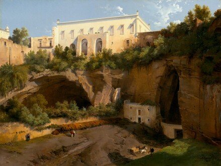 View Of A Villa Pizzofalcone Naples
