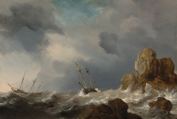 Ships In A Gale