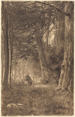 Forest Glade With Faggot Gatherers