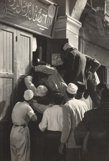 Breaking into a Food Store, Port Said (Suez Crisis) David Seymour (Chim), Breaking into a Food Store, Port Said, 1956