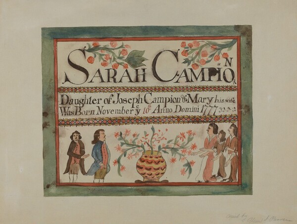 Pa German Birth Certificate