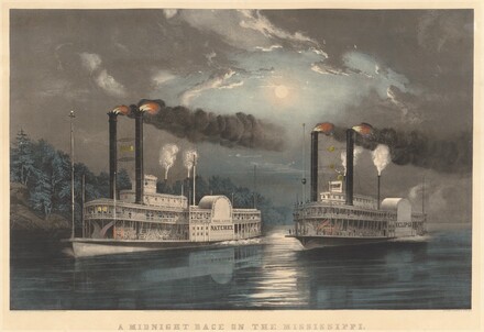 A Midnight Race On The Mississippi