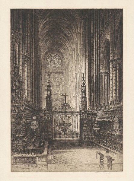 Amiens cathedral plan image