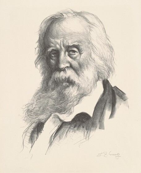 Samuel J. Woolf, Associated American Artists, Walt Whitman, 1945