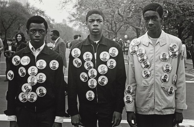 Benedict J. Fernandez, Memorial to Martin Luther King, Jr., Central Park, New York, April 1968