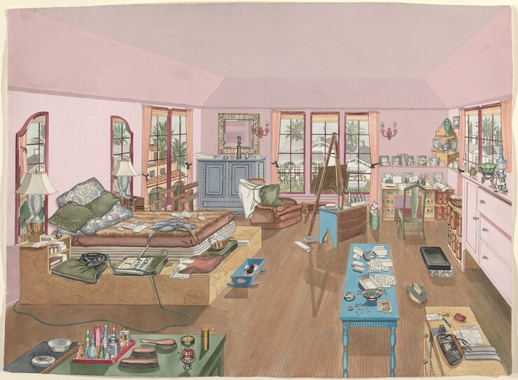 Perkins Harnly, Bedroom, 1940, 1935/1942
