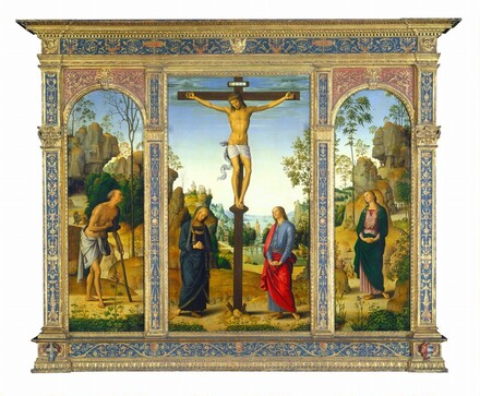 The Crucifixion With The Virgin Saint John Saint Jerome And