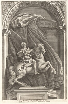 Francesco Faraone Aquila, Gian Lorenzo Bernini, Statue of Constantine, 1704-17421704-1742