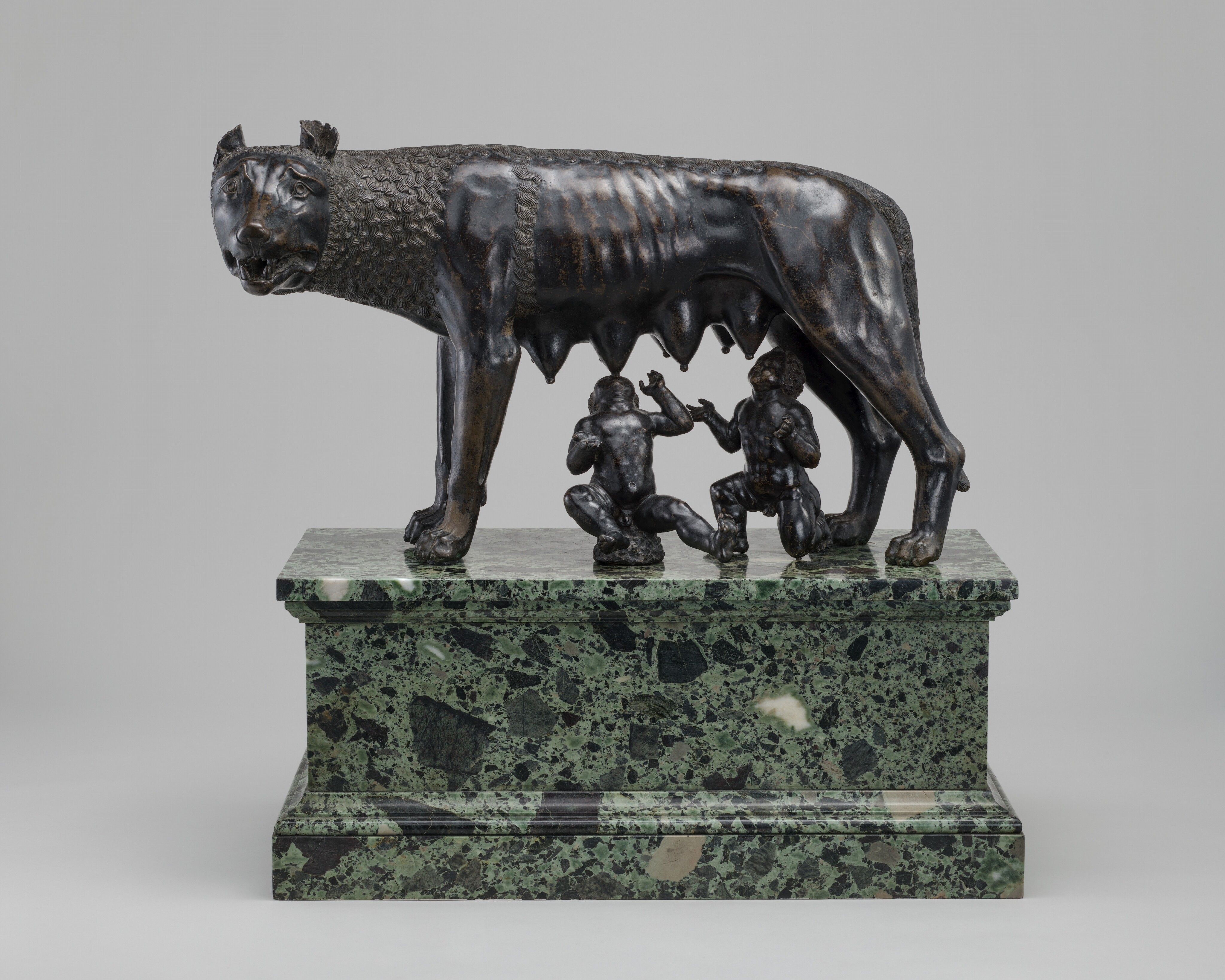 The Capitoline Wolf Suckling Romulus And Remus