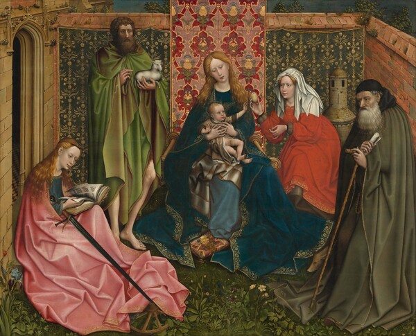 Madonna And Child With Saints In The Enclosed Garden
